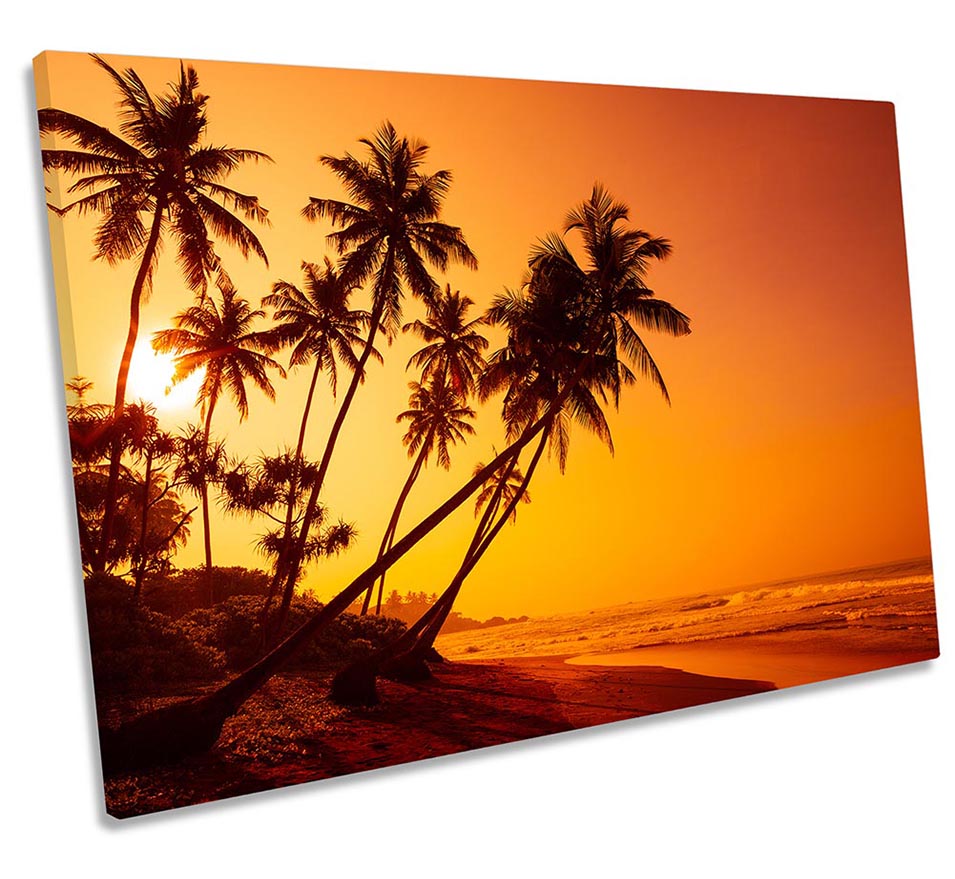 Paradise Beach Sunset Orange