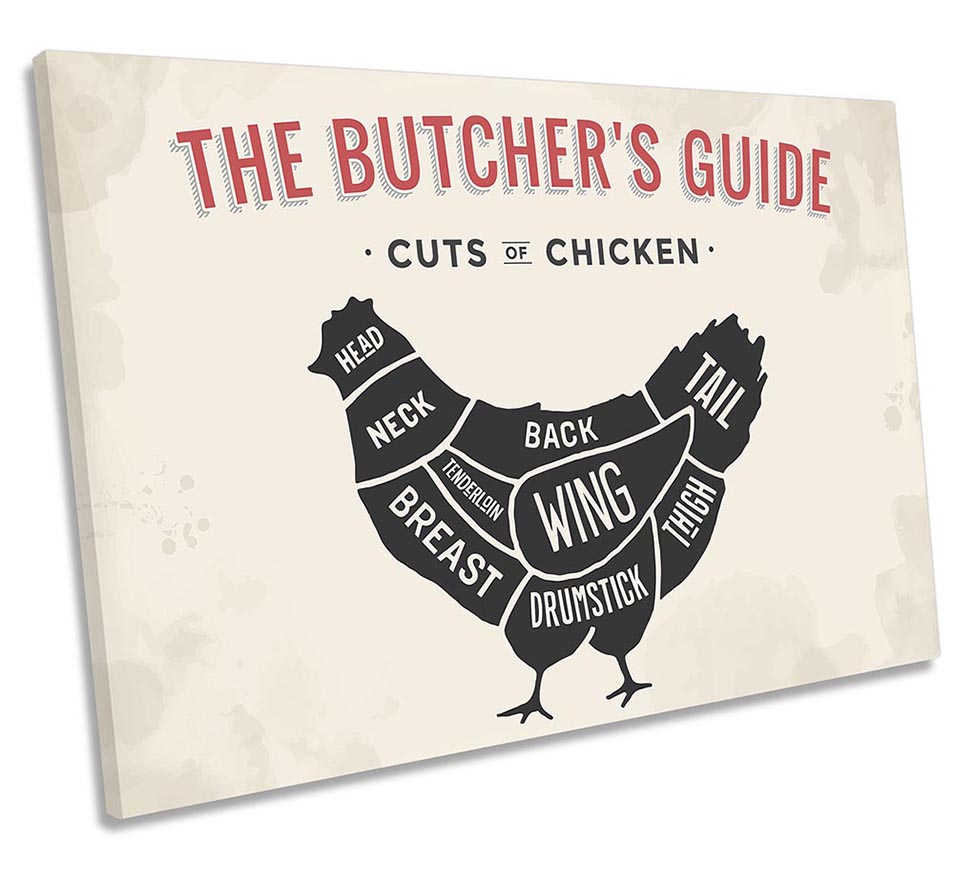 The Butcher's Cuts Guide Chicken Beige