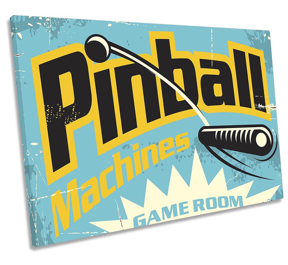Pinball Games Room Blue