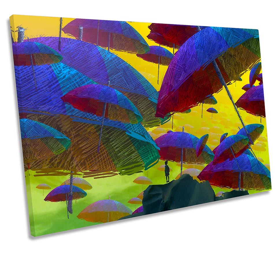Umbrella Sky Fantasy Dreams  Multi-Coloured