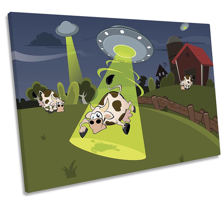 Alien Abduction Cow Green