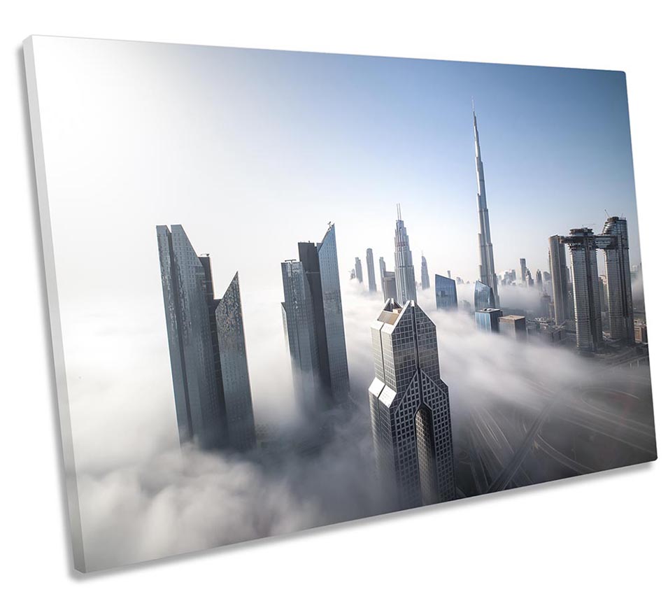 Dubai City Fog Mist Grey
