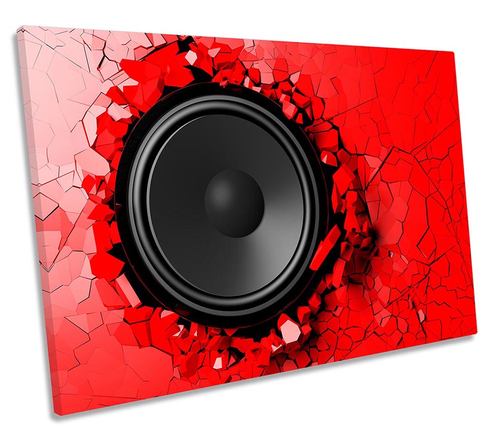 Music Speaker Explosion Red