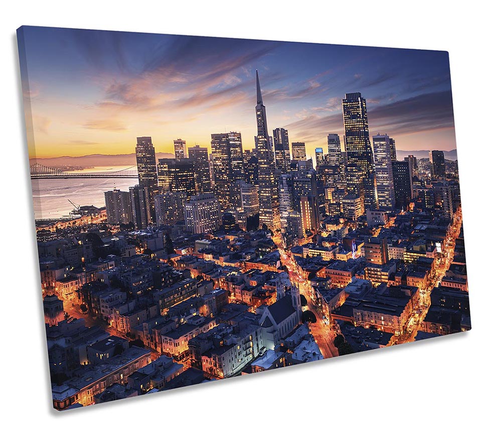San Francisco City Skyline Multi-Coloured
