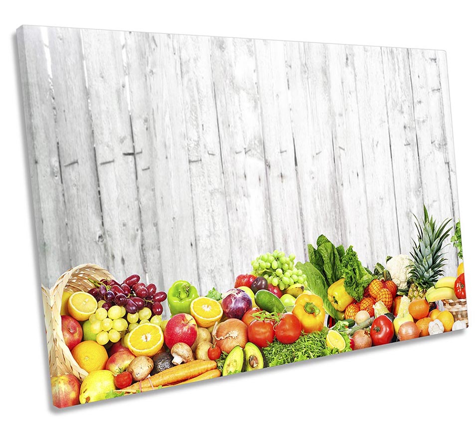 Fresh Fruit and Vegetables Kitchen Multi-Coloured