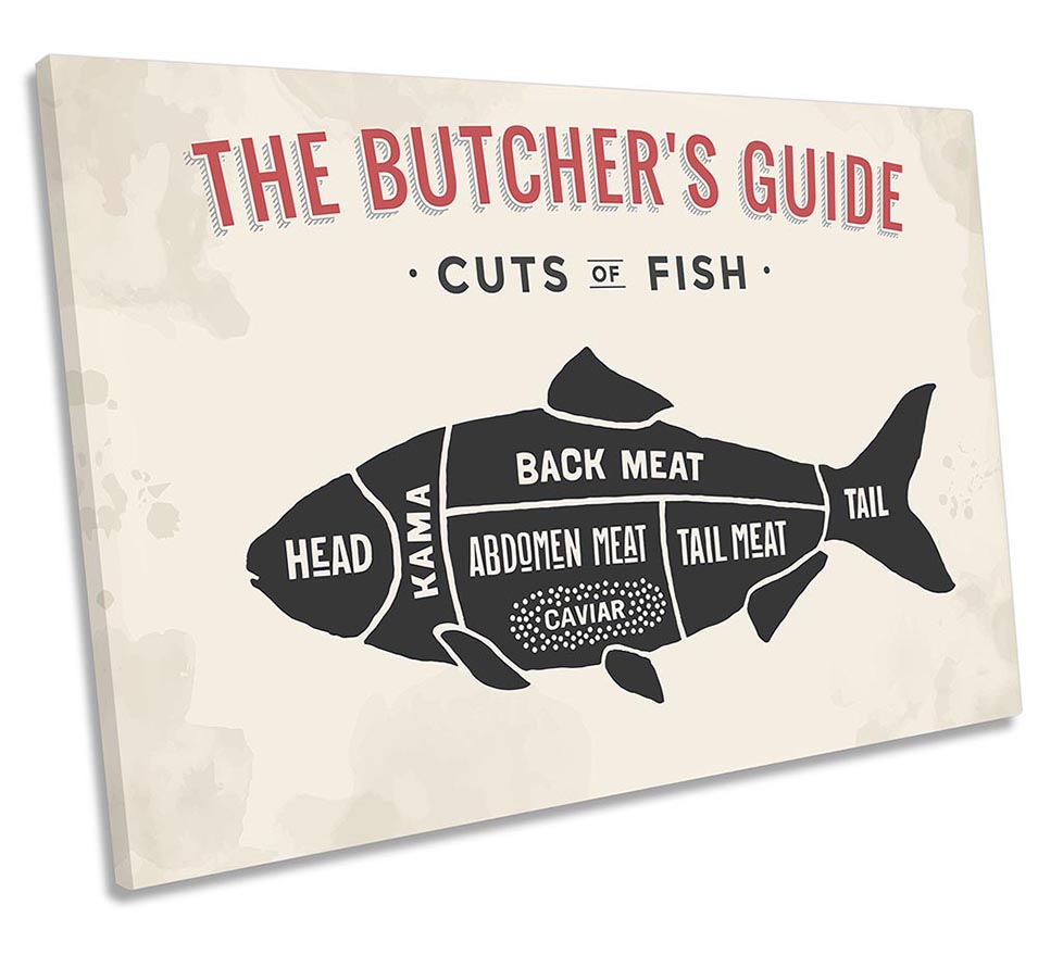 The Butcher's Cuts Guide Fish Beige