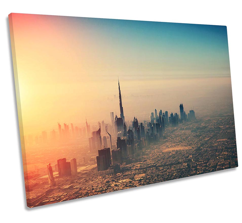 Dubai Sunrise Mist City Multi-Coloured