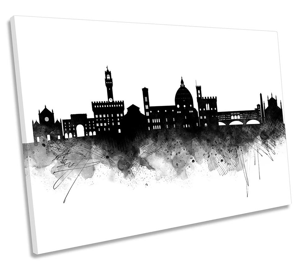 Florence Abstract City Skyline Black
