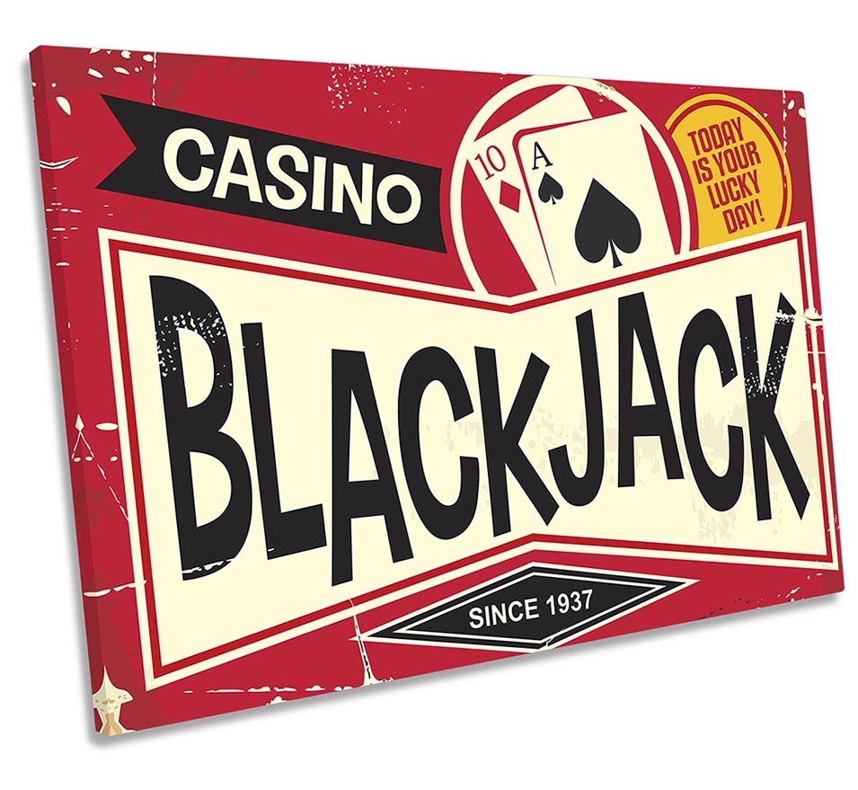 Casino Blackjack Retro Red