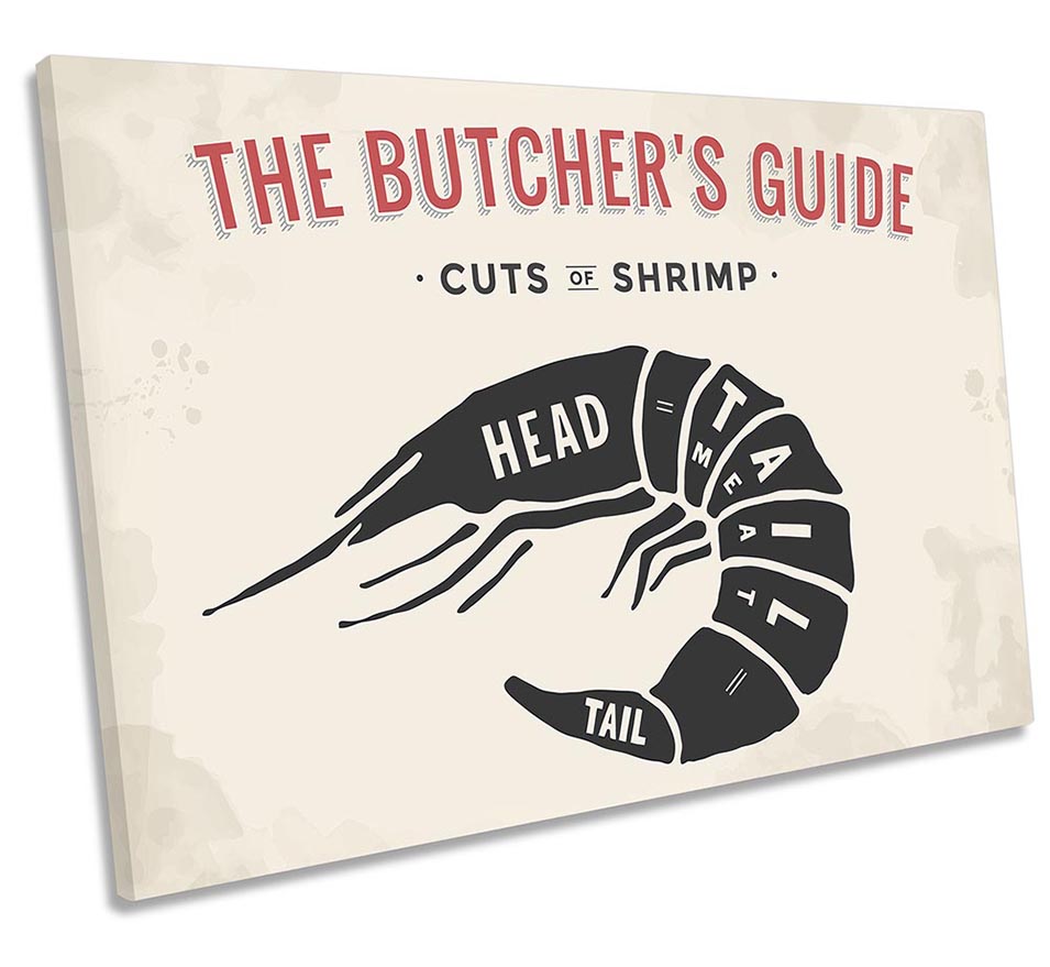 The Butcher's Cuts Guide Shrimp Beige