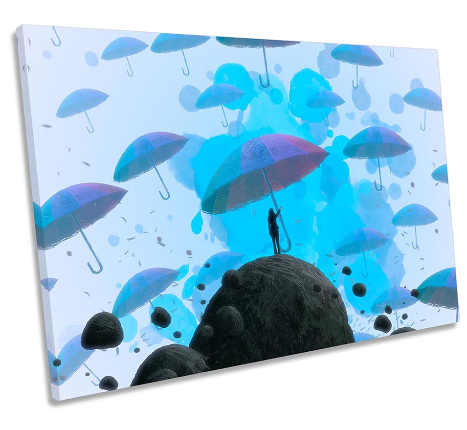 Umbrella Abstract Dream Blue