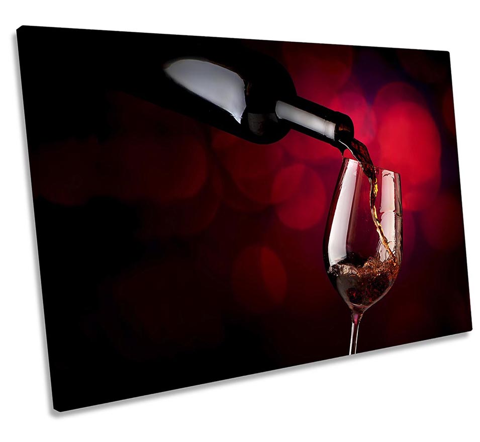 Wine Pour Kitchen Glass Red
