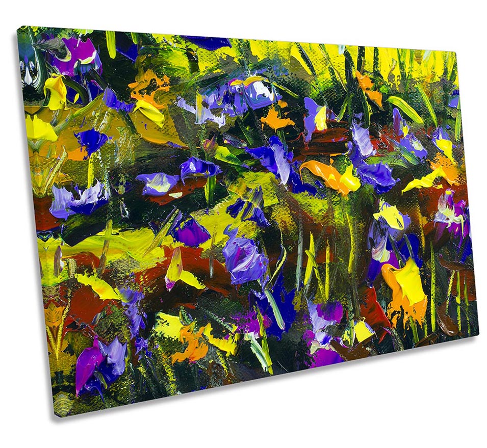 Abstract Flower Floral Multi-Coloured