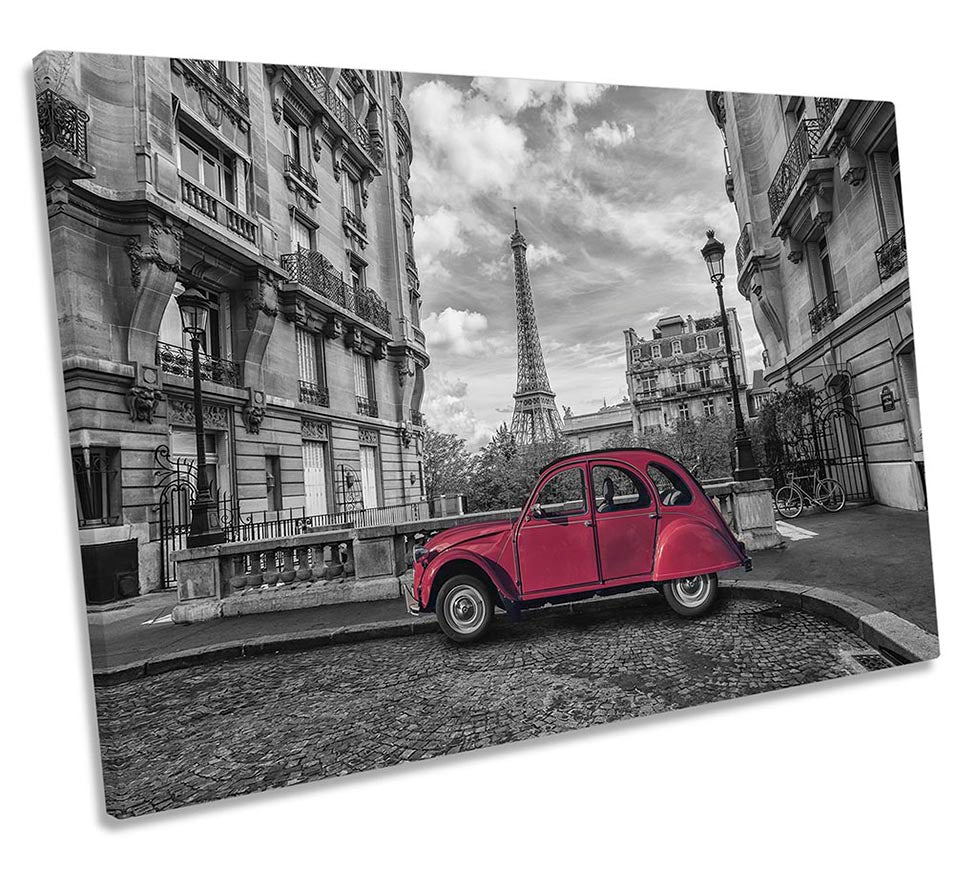 Vintage Car Paris France Multi-Coloured