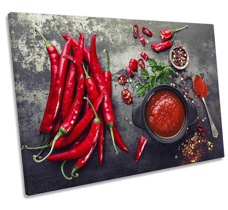 Hot Chilli Sauce Kitchen Red