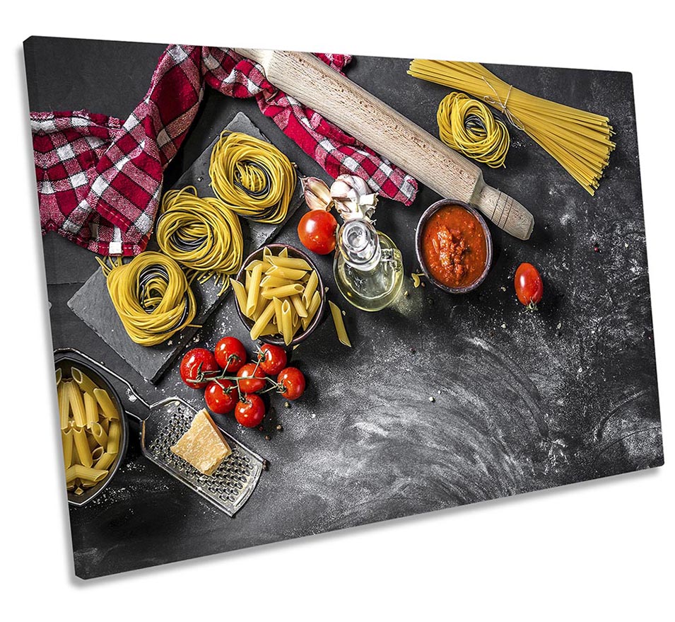 Italian Food Pasta Kitchen Grey
