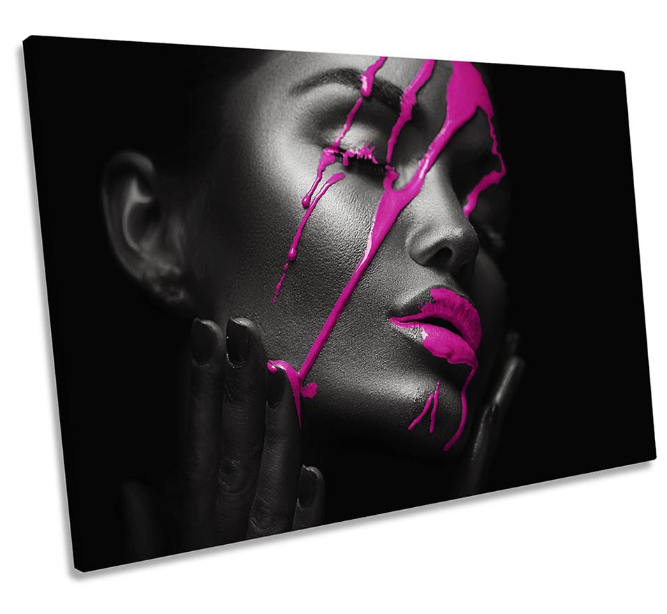 Beauty Salon Model Pink Paint Black