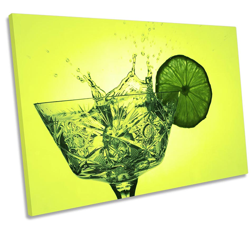 Cocktail Kitchen Lime Slice Green