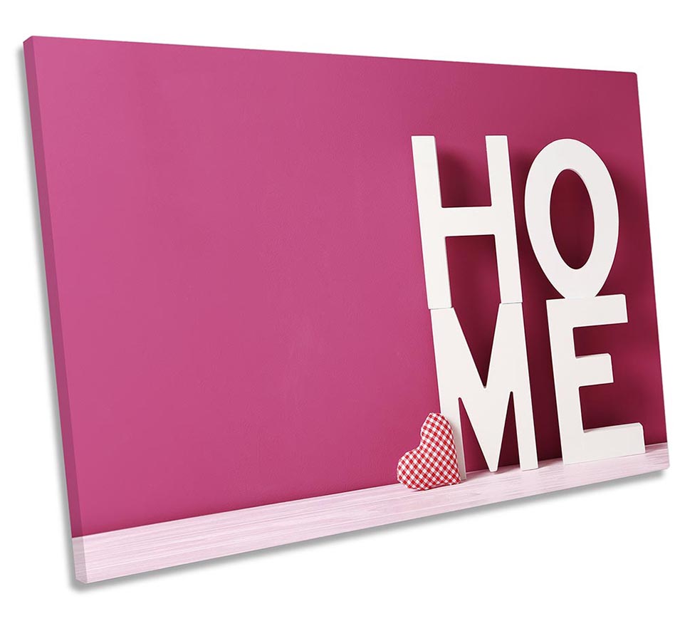 Home Love Heart Pink