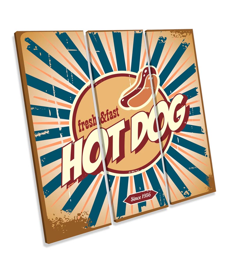 Retro Diner Hot Dogs Kitchen
