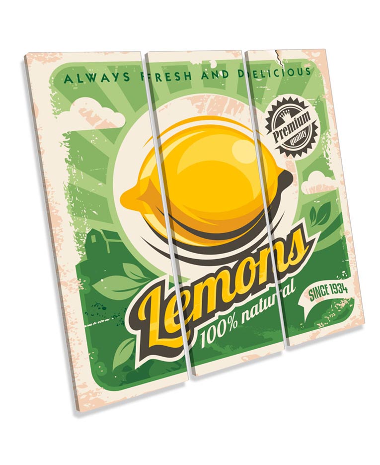 Lemon Kitchen Retro Vintage