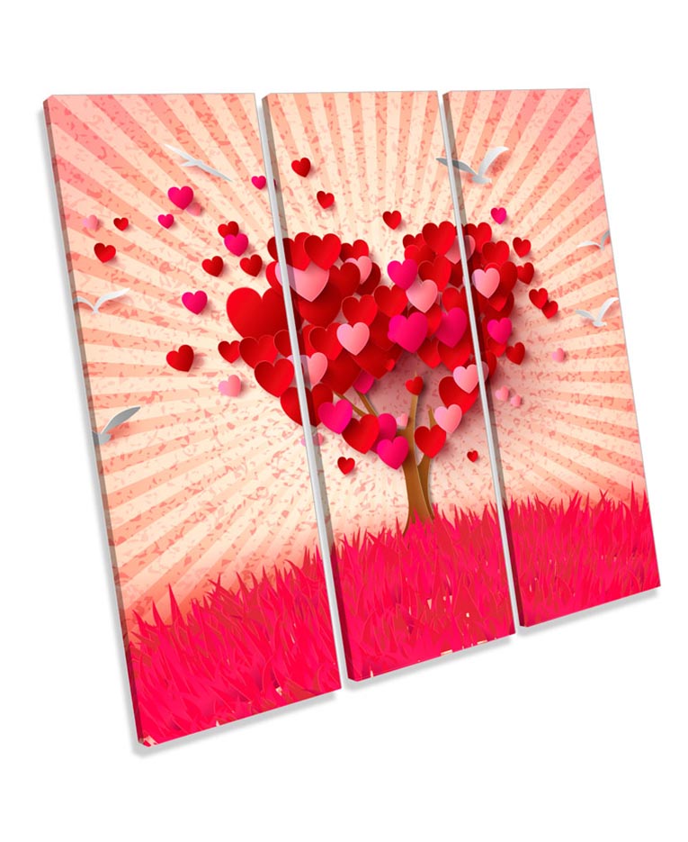 Love Heart Tree Rays