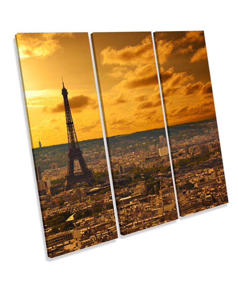 Paris Landmark Eiffel Tower Sunset