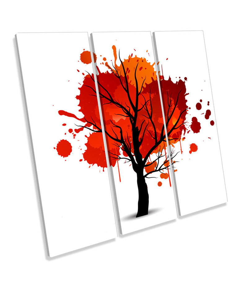 Red Tree Autumn Abstract