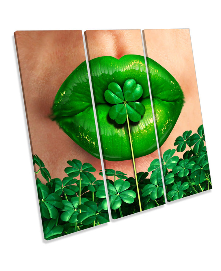 Lucky Irish Four Leaf Clover Lips
