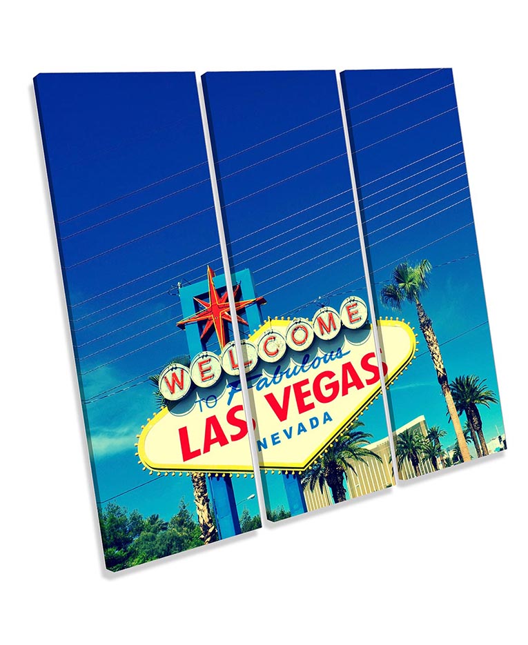 Las Vegas Blue Welcome Sign
