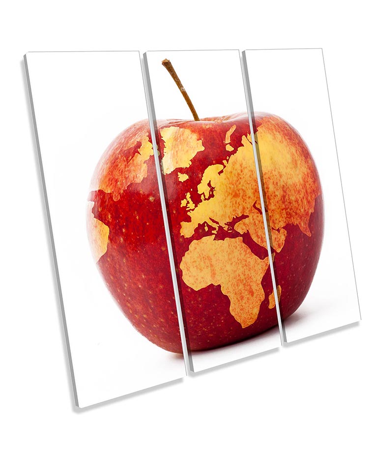 Apple Map of the World Red