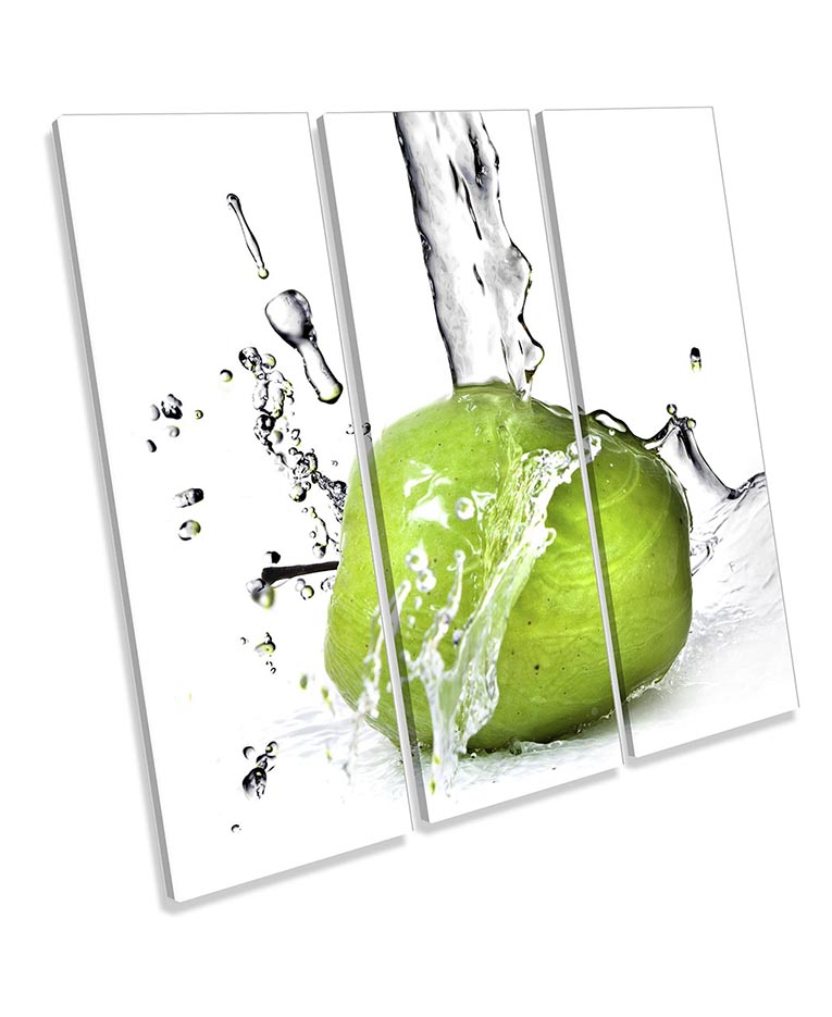 Water Splash Apple Kitchen Green