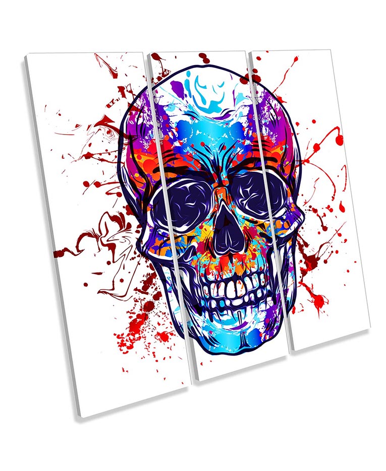Skull Graffiti Face Multi-Coloured