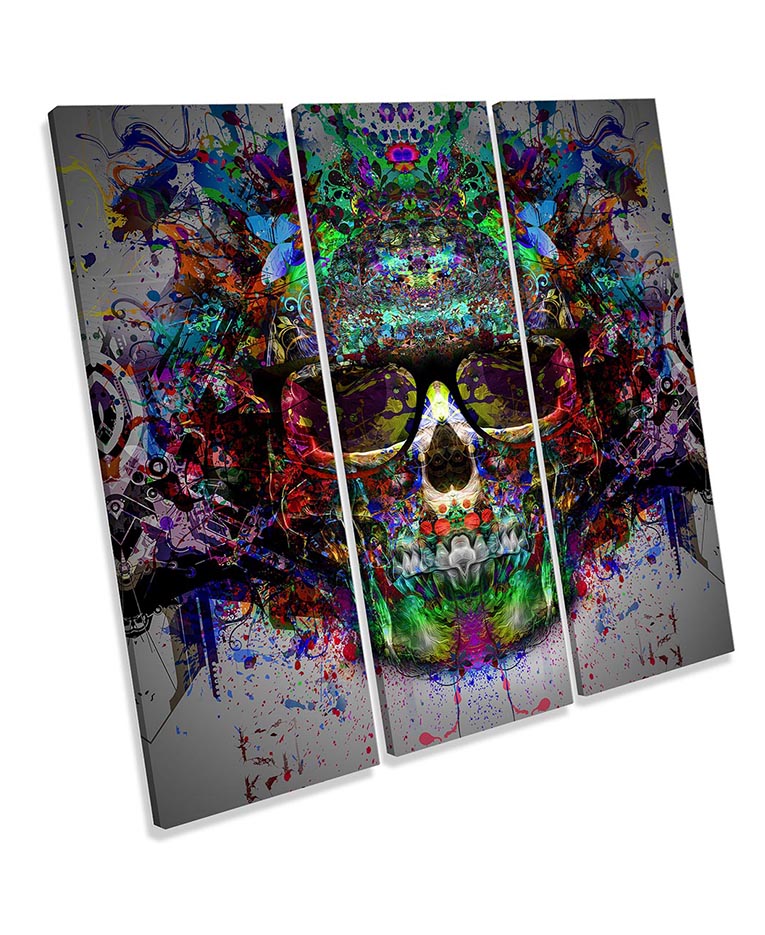 Urban Skull Abstract Multi-Coloured