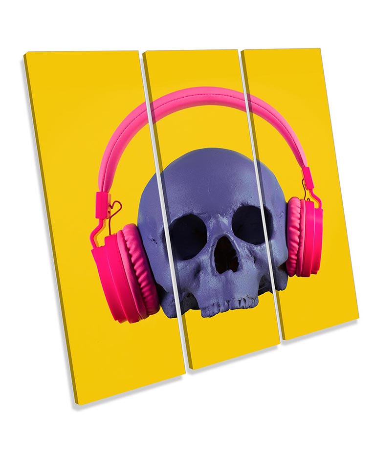 Skull Headphone Music Yellow