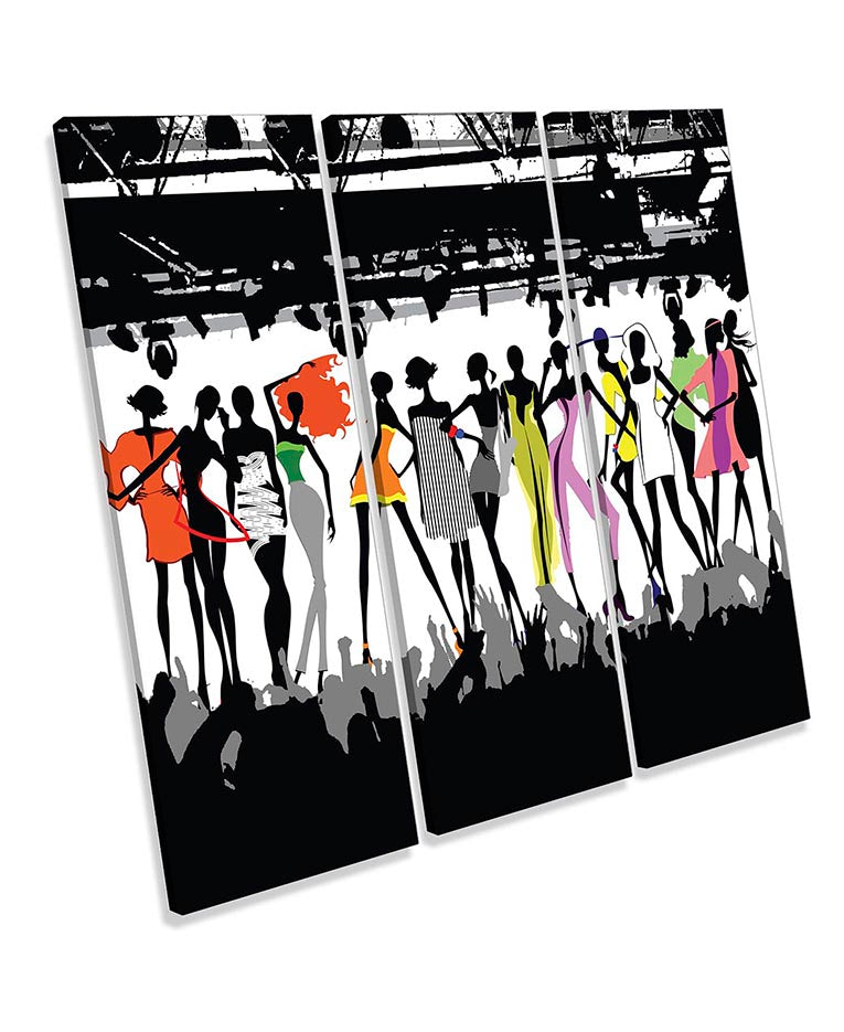 Fashion Catwalk Models Multi-Coloured