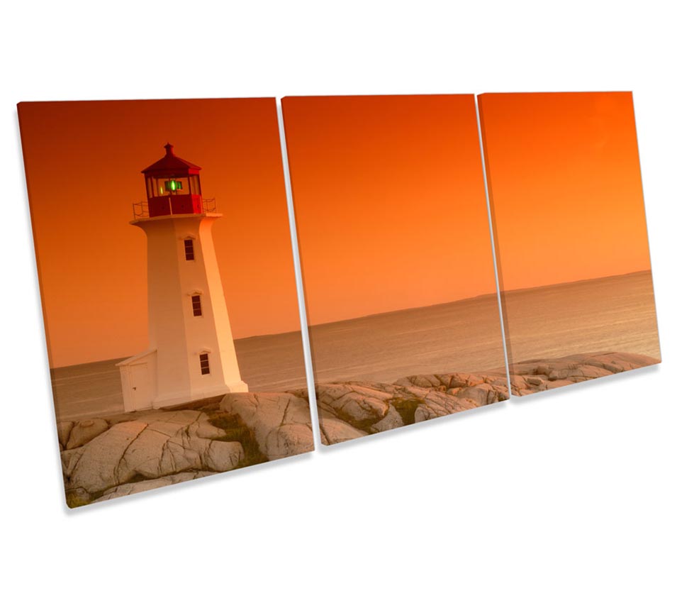 Sunset Lighthouse Seascape