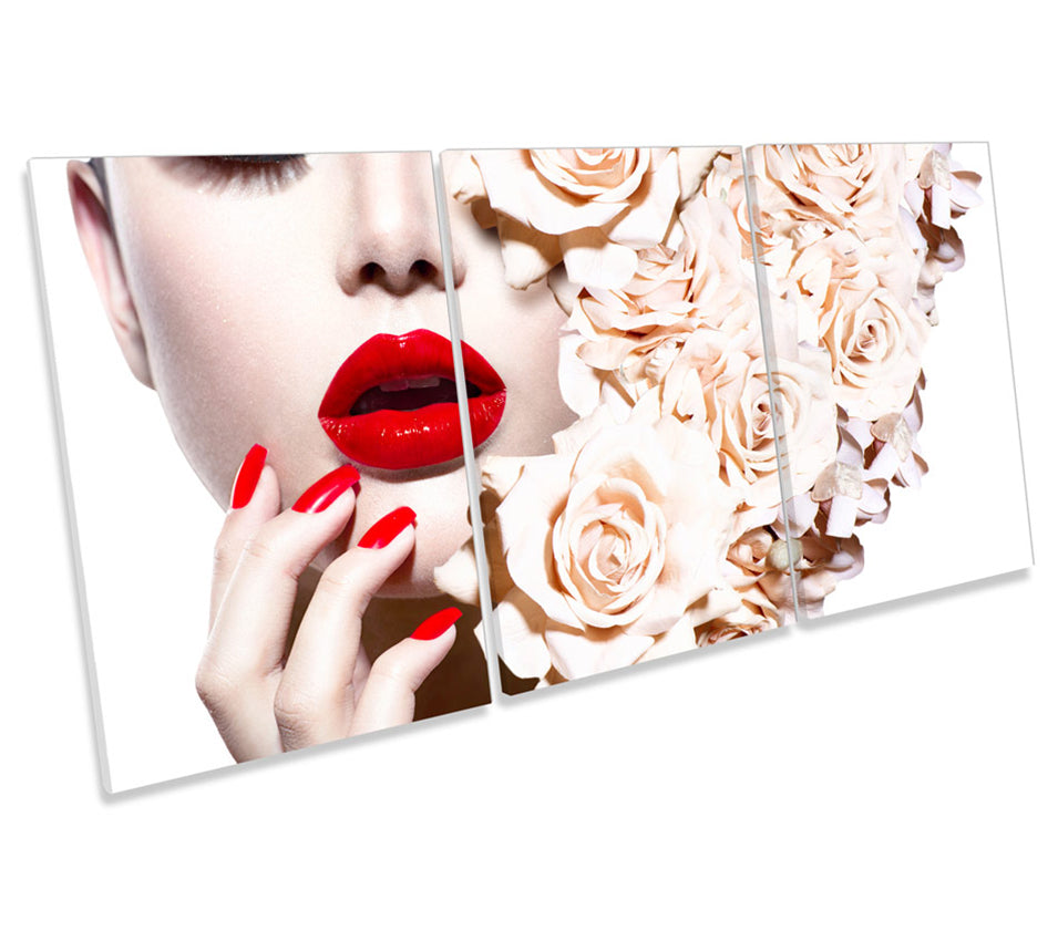 Beauty Fashion Floral Lips