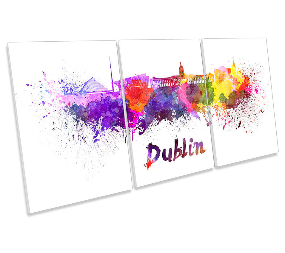 Dublin Watercolour Skyline