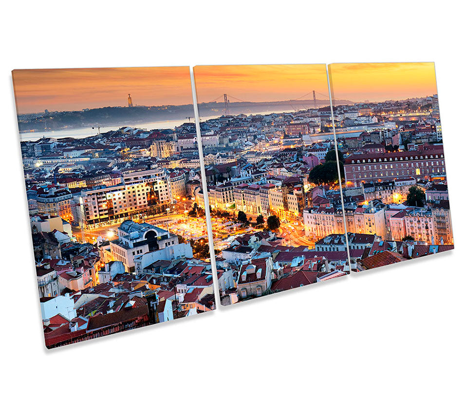 Lisbon Portugal Skyline Sunset