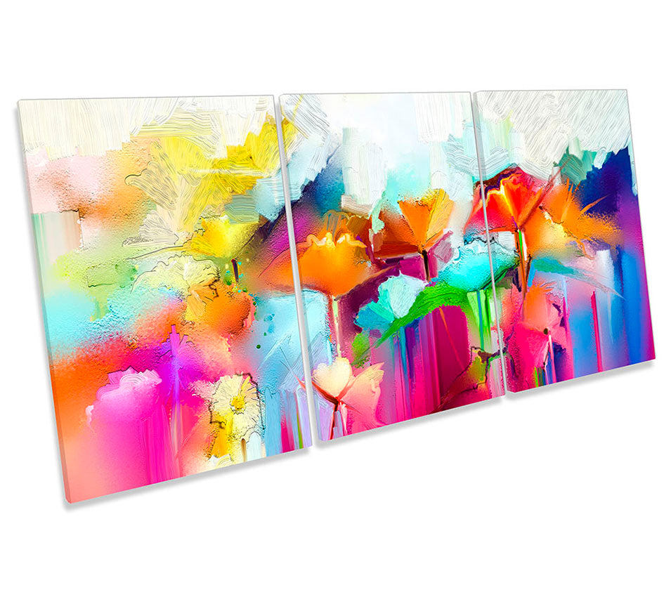 Abstract Floral Rainbow