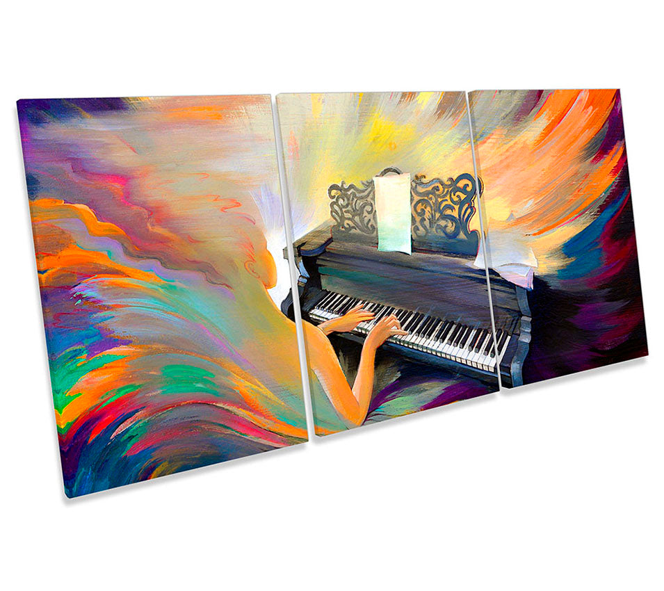 Musical Piano Player Multi-Coloured
