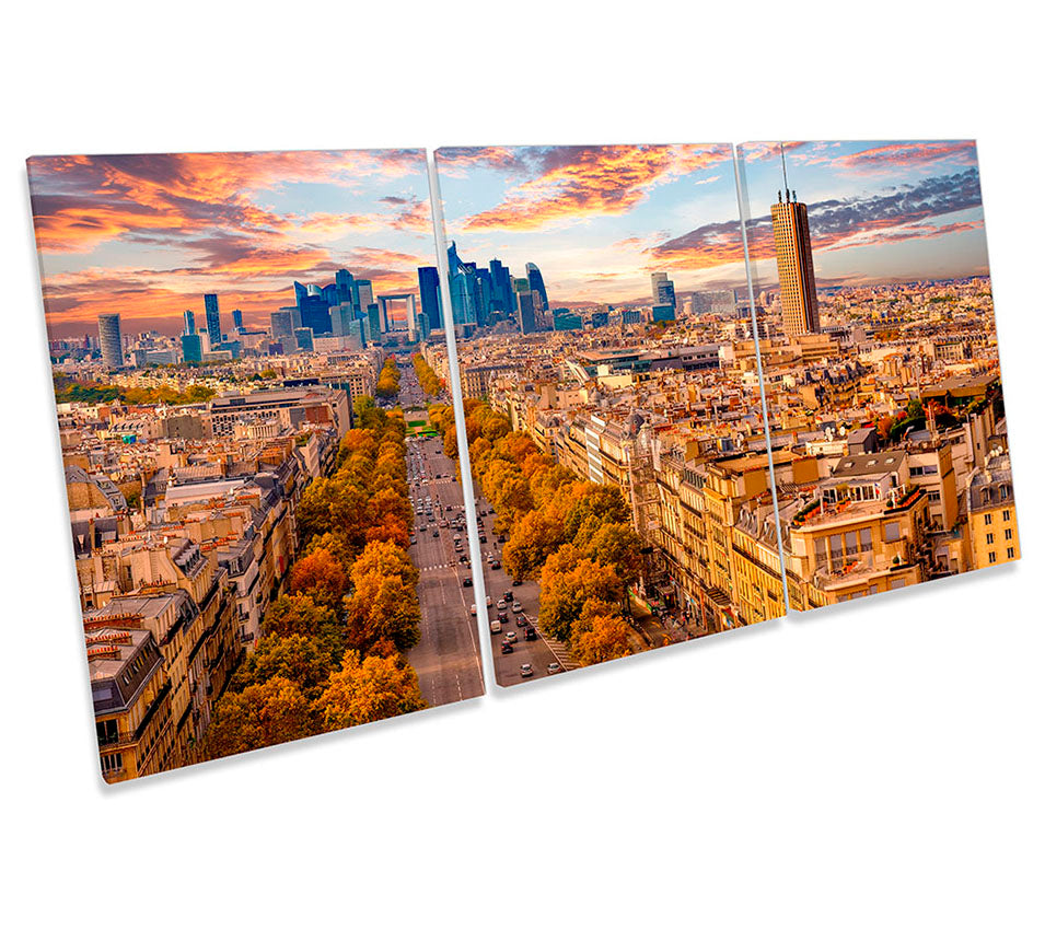 Paris City Skyline Multi-Coloured