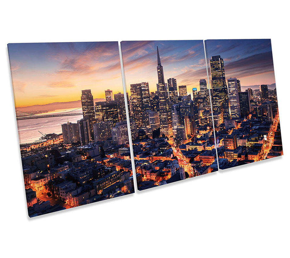 San Francisco City Skyline Multi-Coloured