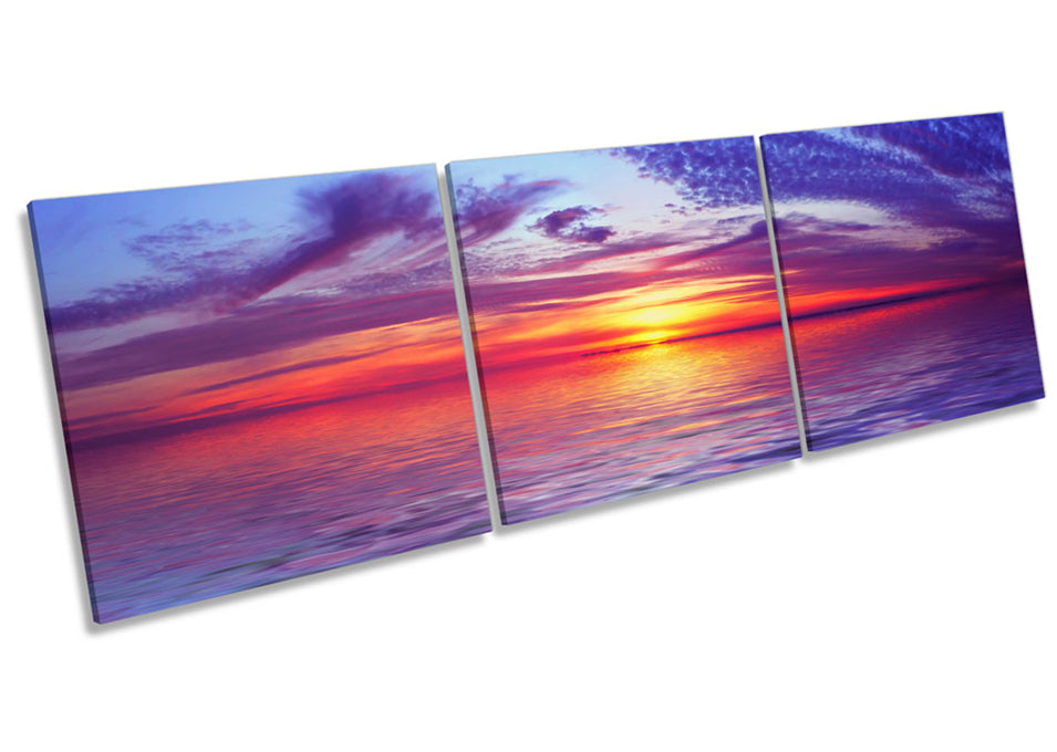 Sunset Seascape Scene Ocean