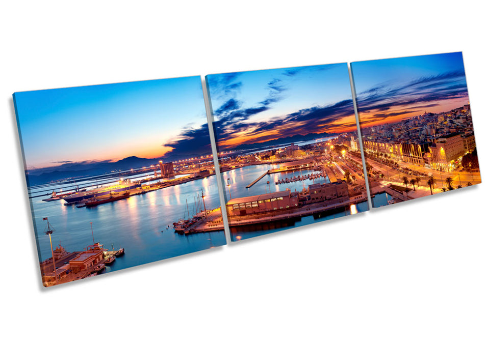 Cagliari Harbour Italy Skyline