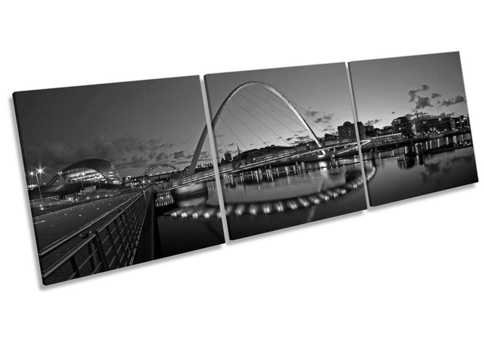 Tyne Bridge Newcastle Quayside B&W