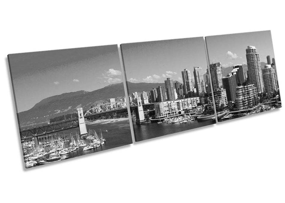 Vancouver Canada Skyline B&W