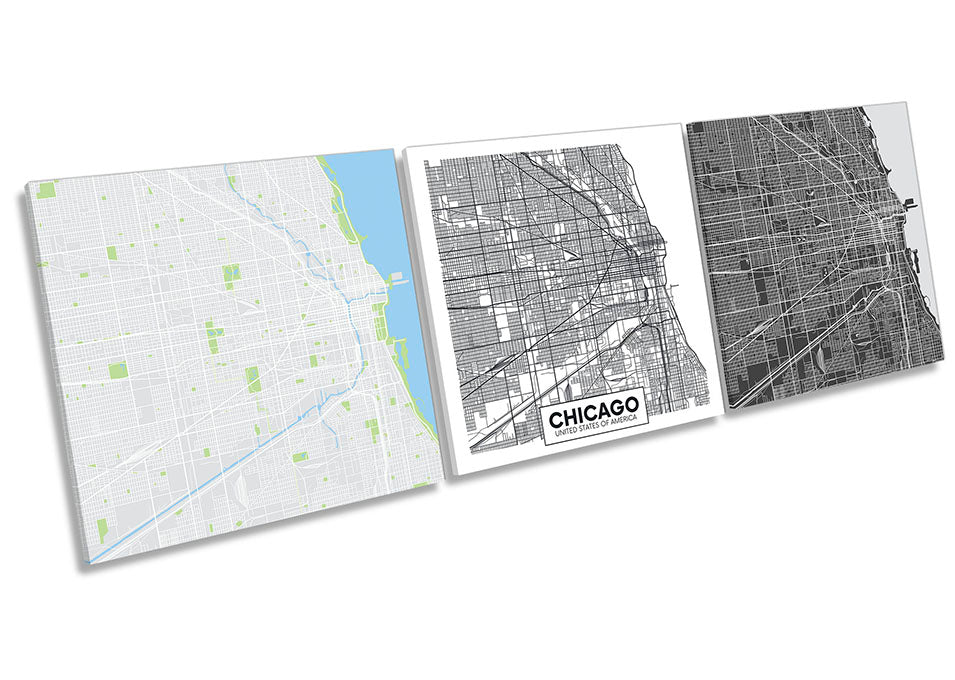 Chicago US City Map Set