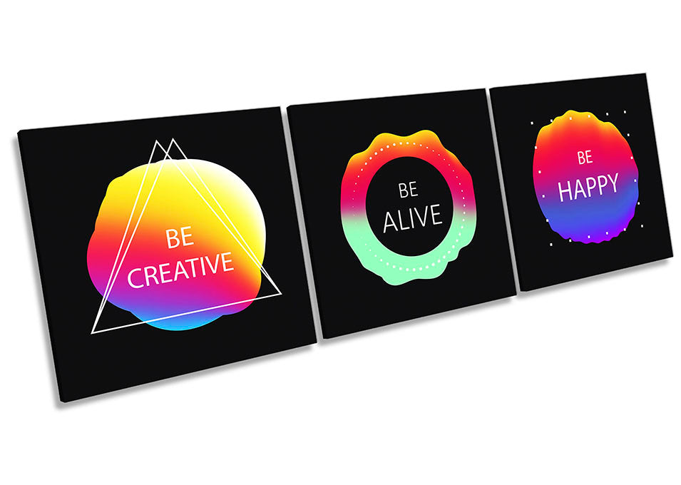 Be Creative Alive Happy Multi-Coloured